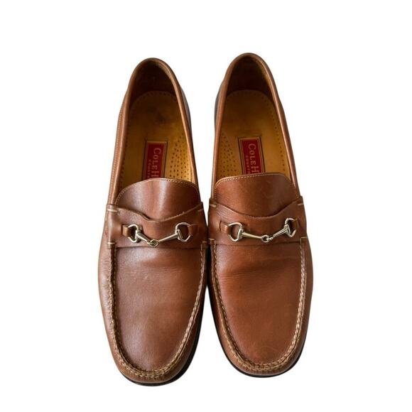 Vintage Cole-Haan‎ Bennett Loafers Men's Size 9.5 B Luggage Brown Classic Trad - Picture 1 of 9